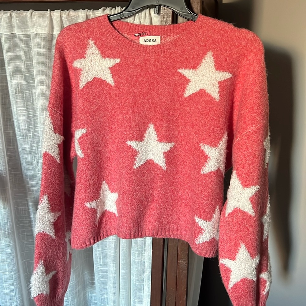 ADORA oversized star patterned sweater Size large L